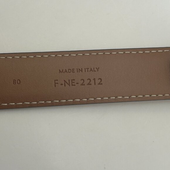 Celine Brown Leather Belt #F-NE-2212 - Picture 3 of 7